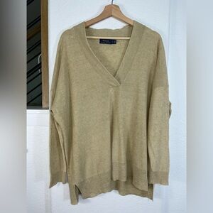 Polo by Ralph Lauren Tan Linen sweater